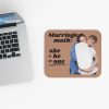 Romantic Marriage Math Mouse Pad for Couples - She + He = One Design - Image 3