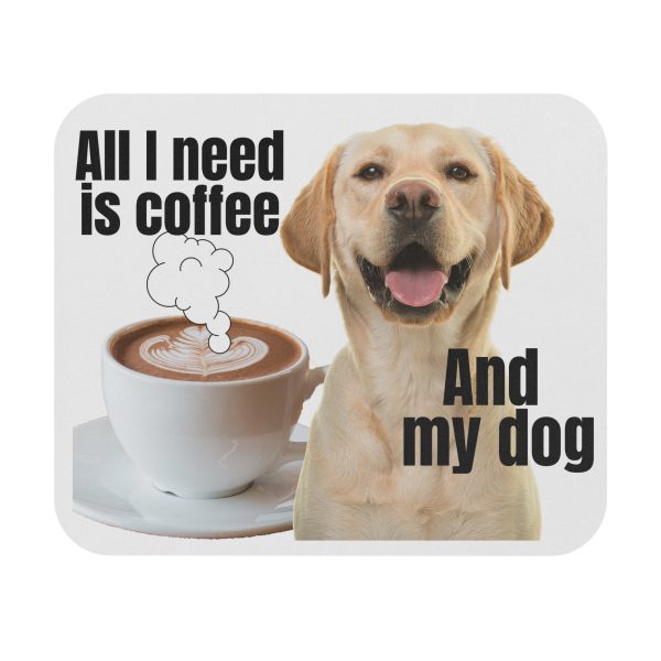 Coffee & Dog Lover Mouse Pad - Perfect for Pet Owners & Coffee Addicts